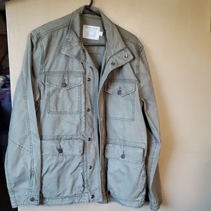 New Men's army green utility jacket